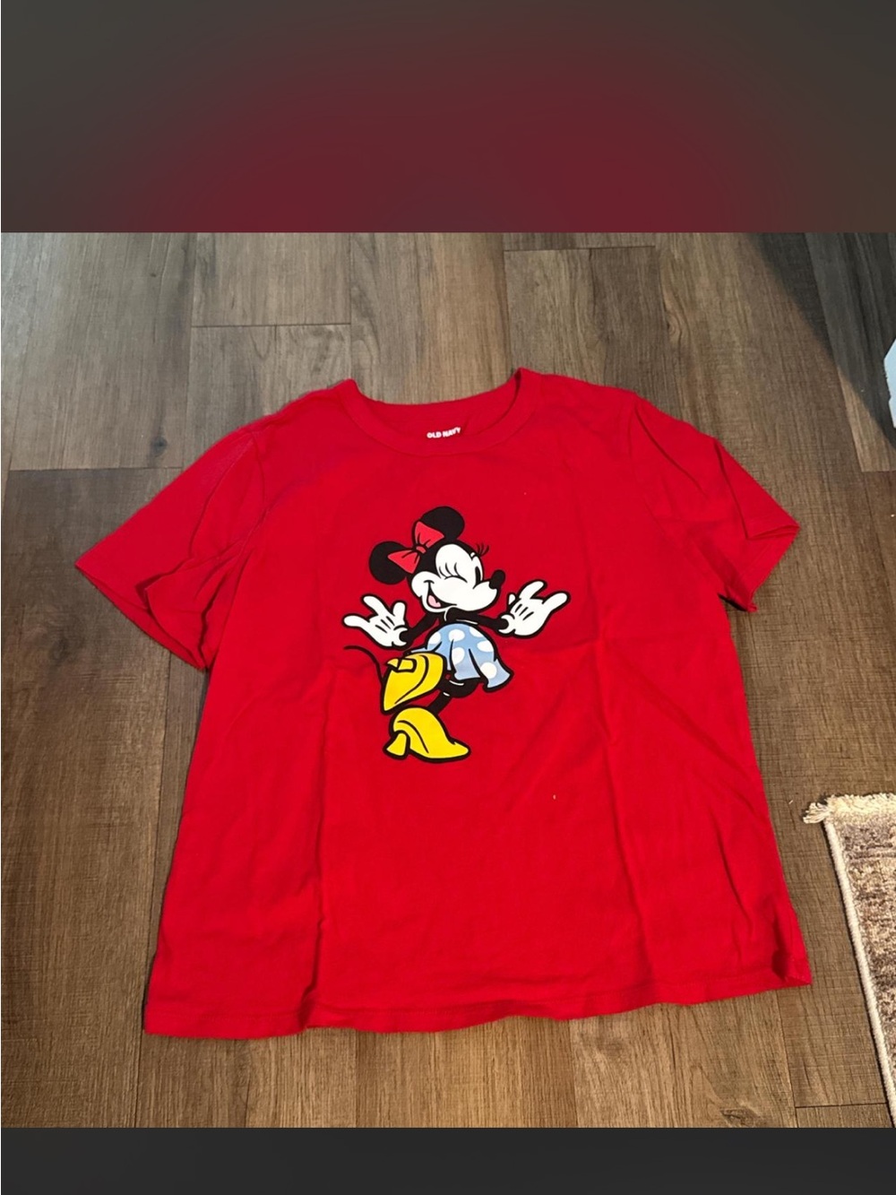 Old Navy Red Minnie Mouse Graphic Tee